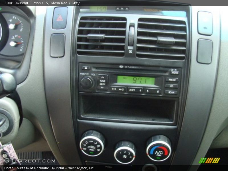 Mesa Red / Gray 2008 Hyundai Tucson GLS