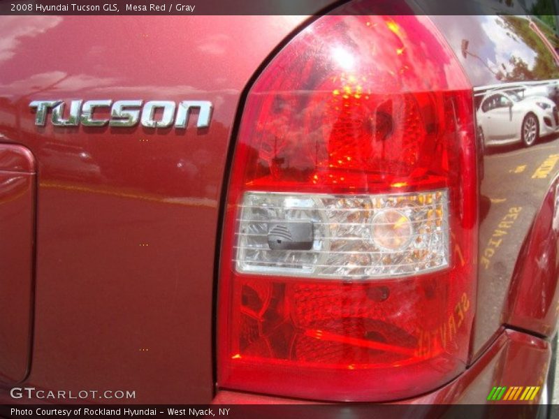 Mesa Red / Gray 2008 Hyundai Tucson GLS