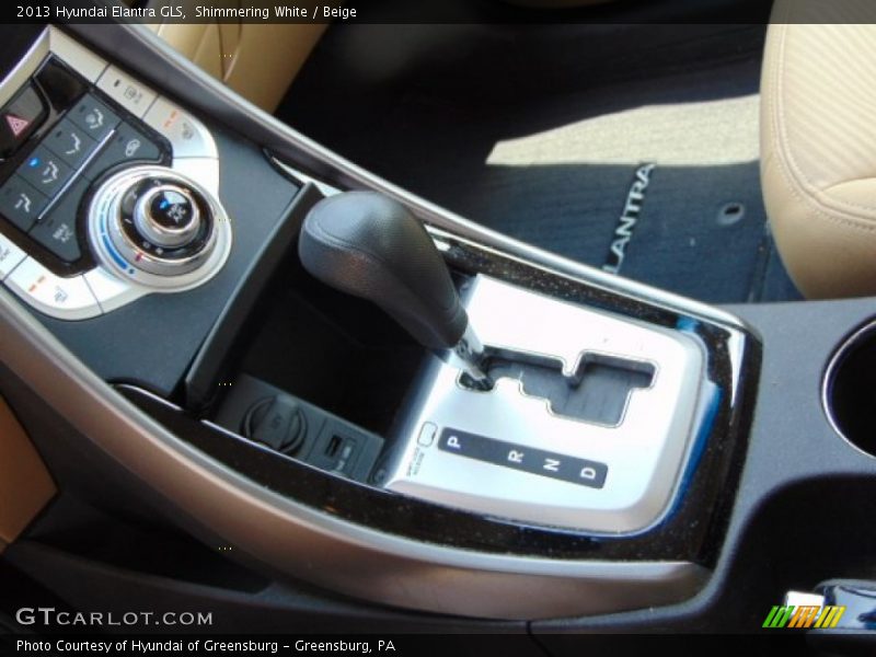Shimmering White / Beige 2013 Hyundai Elantra GLS