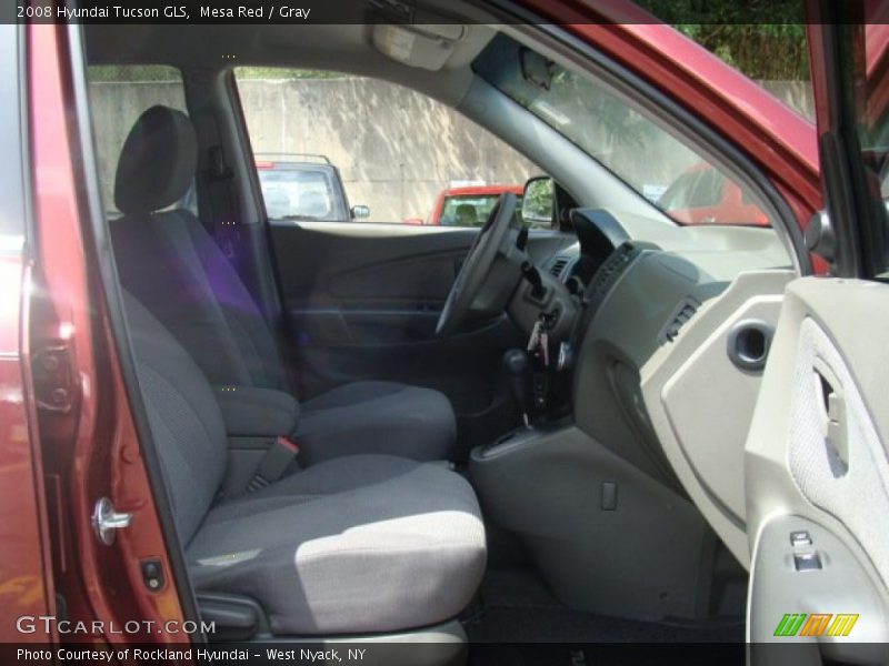 Mesa Red / Gray 2008 Hyundai Tucson GLS