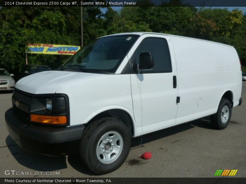 Summit White / Medium Pewter 2014 Chevrolet Express 2500 Cargo WT