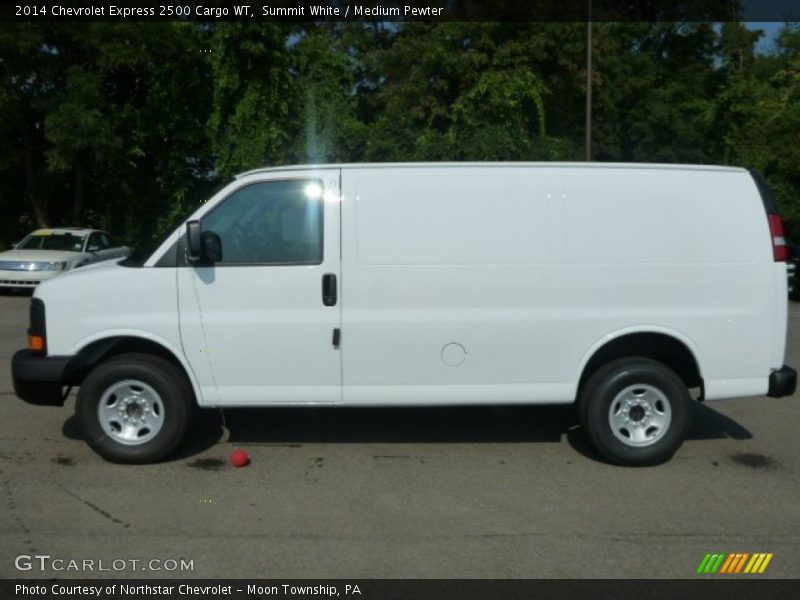 Summit White / Medium Pewter 2014 Chevrolet Express 2500 Cargo WT