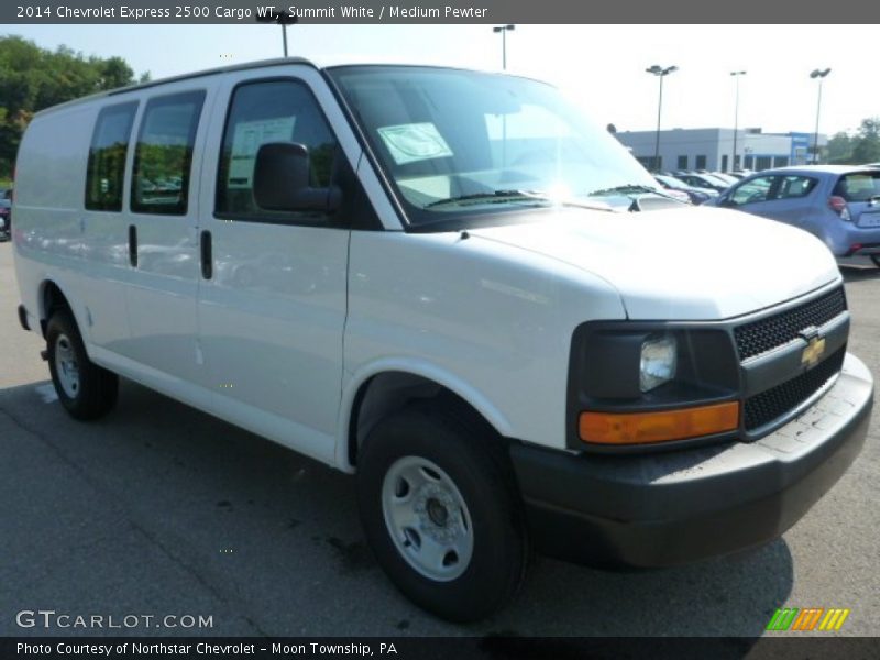 Summit White / Medium Pewter 2014 Chevrolet Express 2500 Cargo WT