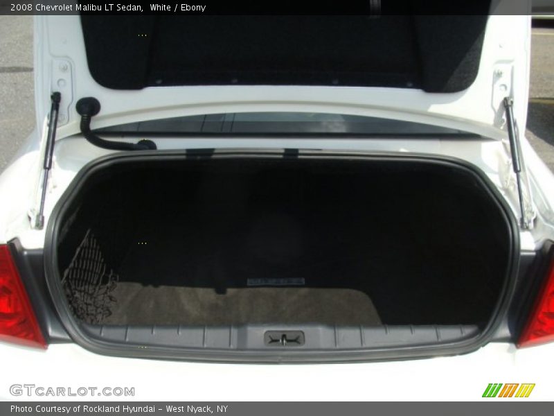 White / Ebony 2008 Chevrolet Malibu LT Sedan
