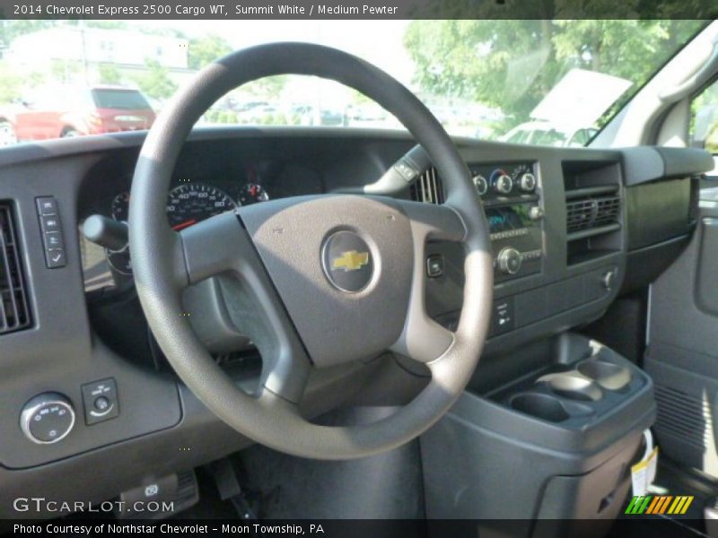 Summit White / Medium Pewter 2014 Chevrolet Express 2500 Cargo WT