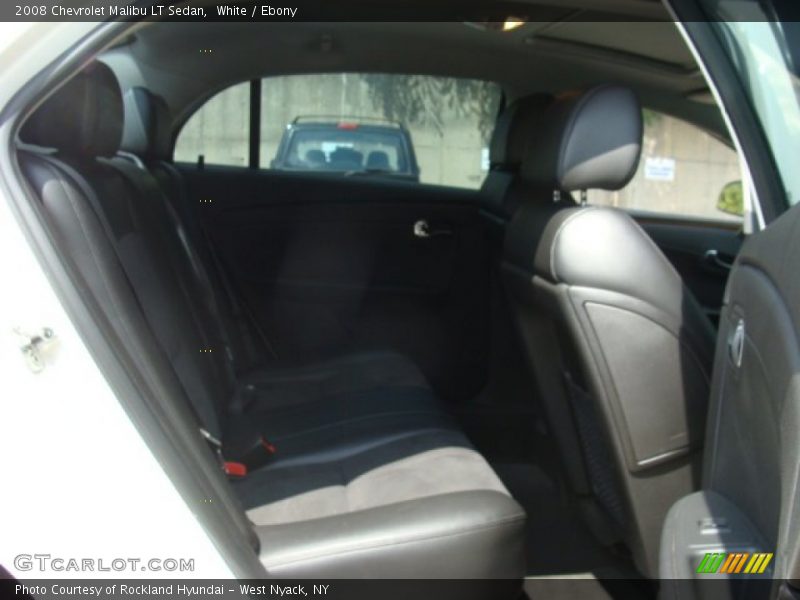 White / Ebony 2008 Chevrolet Malibu LT Sedan
