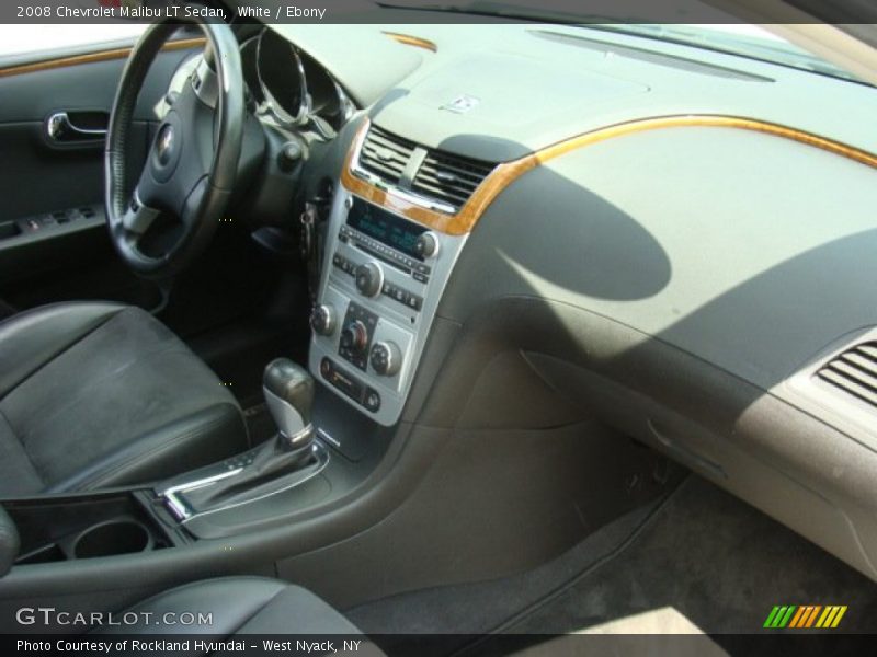 White / Ebony 2008 Chevrolet Malibu LT Sedan