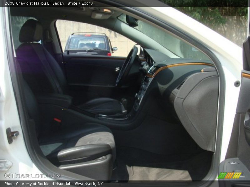 White / Ebony 2008 Chevrolet Malibu LT Sedan