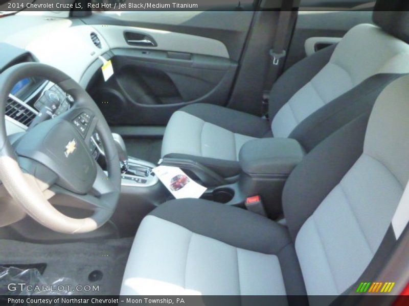 Red Hot / Jet Black/Medium Titanium 2014 Chevrolet Cruze LS