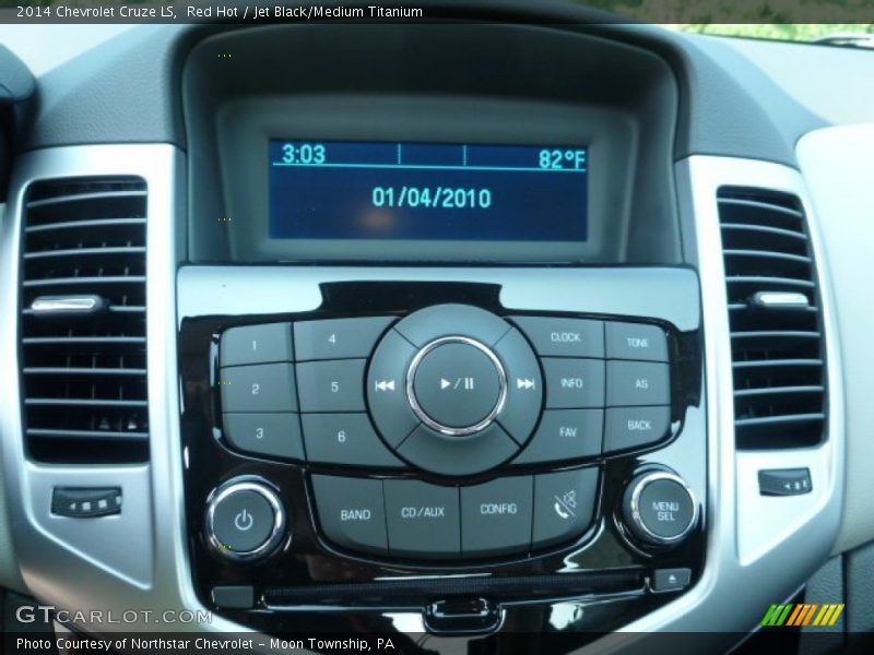 Red Hot / Jet Black/Medium Titanium 2014 Chevrolet Cruze LS