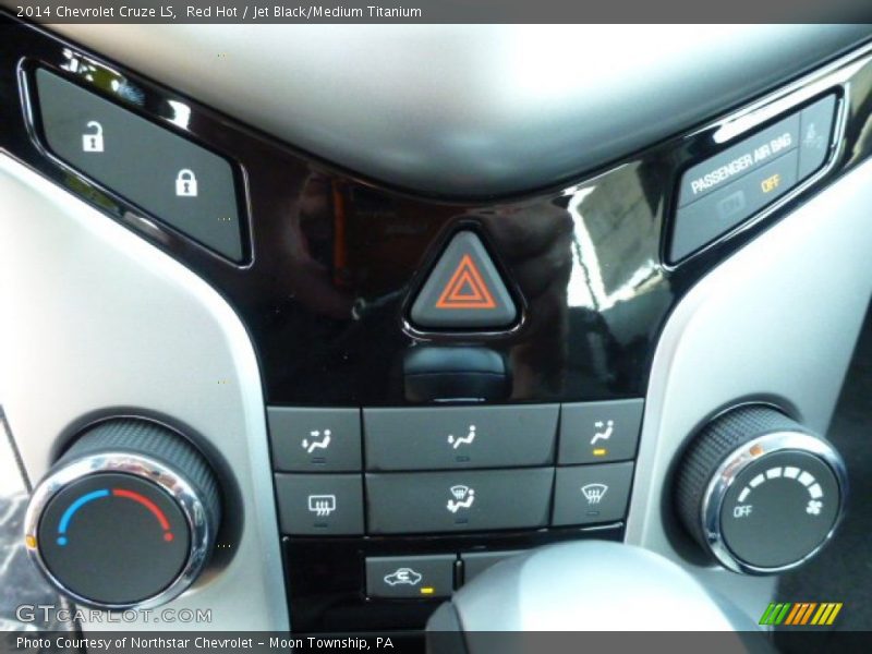 Red Hot / Jet Black/Medium Titanium 2014 Chevrolet Cruze LS