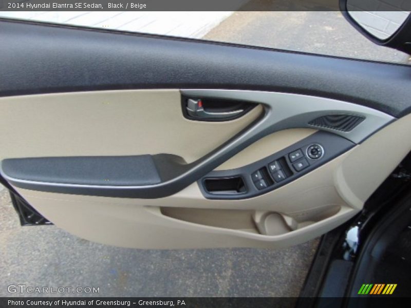 Black / Beige 2014 Hyundai Elantra SE Sedan