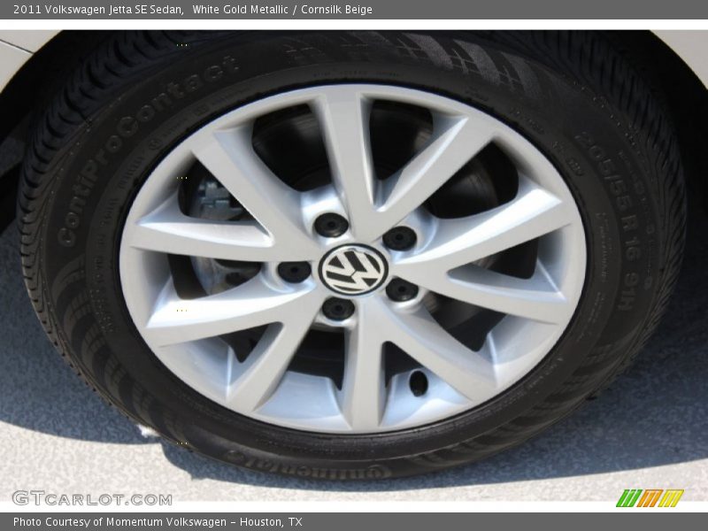 White Gold Metallic / Cornsilk Beige 2011 Volkswagen Jetta SE Sedan