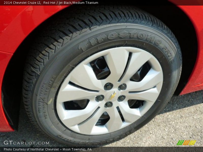 Red Hot / Jet Black/Medium Titanium 2014 Chevrolet Cruze LS