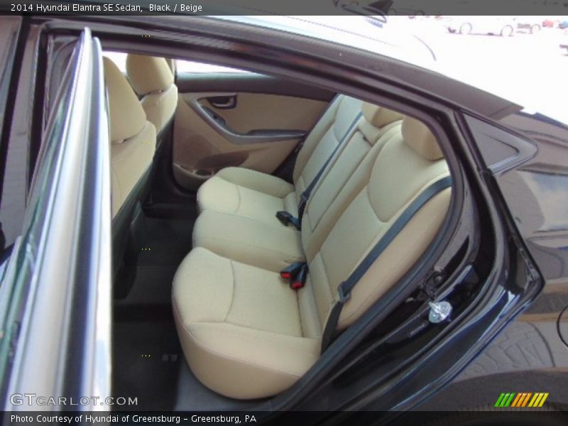 Black / Beige 2014 Hyundai Elantra SE Sedan