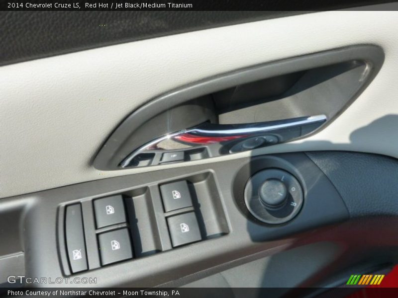 Red Hot / Jet Black/Medium Titanium 2014 Chevrolet Cruze LS