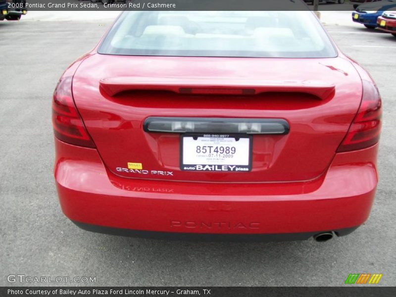 Crimson Red / Cashmere 2008 Pontiac Grand Prix Sedan