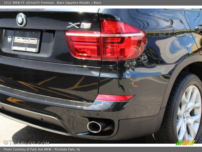 Black Sapphire Metallic / Black 2012 BMW X5 xDrive35i Premium