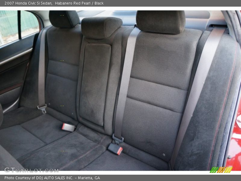 Habanero Red Pearl / Black 2007 Honda Civic Si Sedan