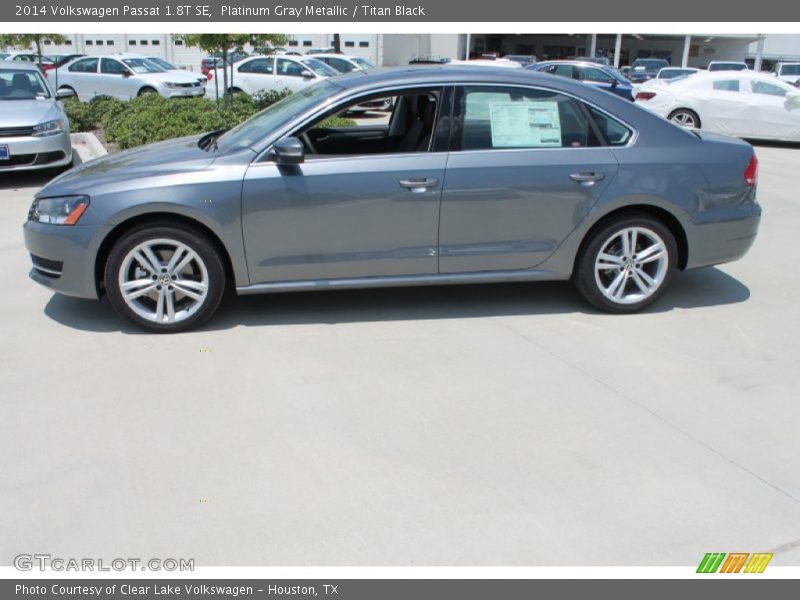 Platinum Gray Metallic / Titan Black 2014 Volkswagen Passat 1.8T SE