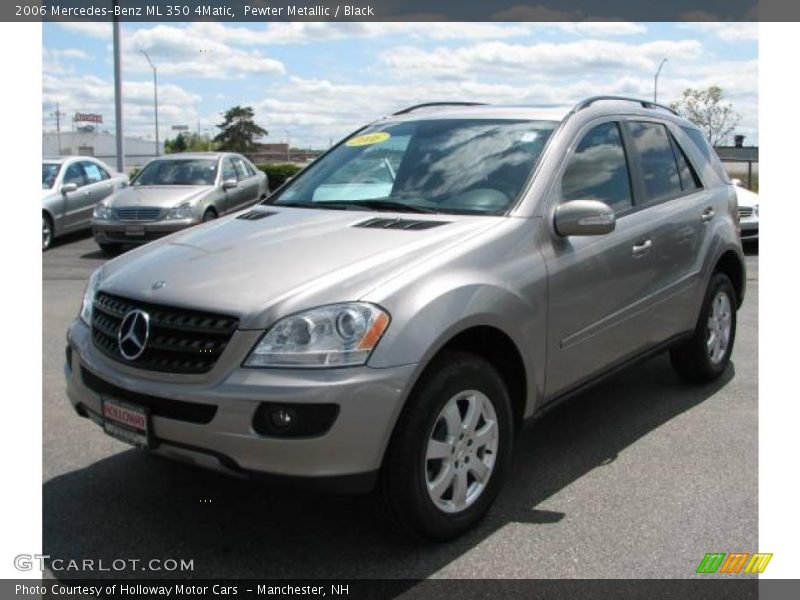 Pewter Metallic / Black 2006 Mercedes-Benz ML 350 4Matic