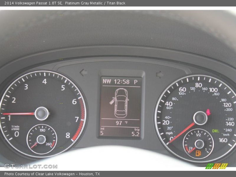 Platinum Gray Metallic / Titan Black 2014 Volkswagen Passat 1.8T SE