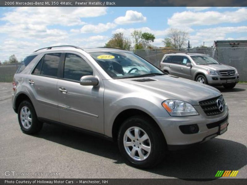 Pewter Metallic / Black 2006 Mercedes-Benz ML 350 4Matic