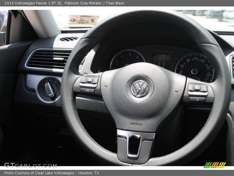 Platinum Gray Metallic / Titan Black 2014 Volkswagen Passat 1.8T SE