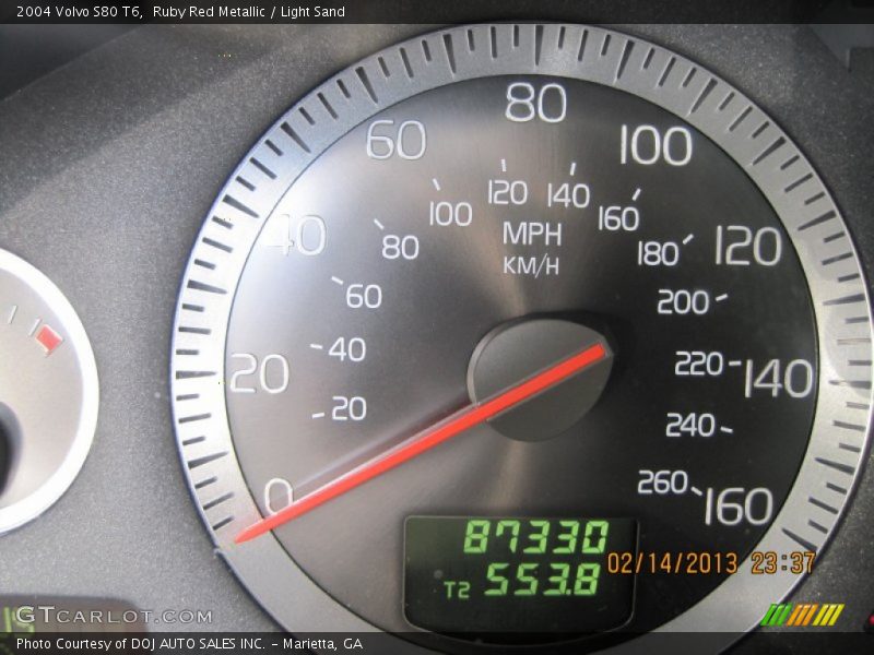 Ruby Red Metallic / Light Sand 2004 Volvo S80 T6