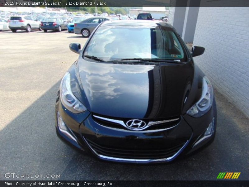 Black Diamond / Black 2015 Hyundai Elantra SE Sedan