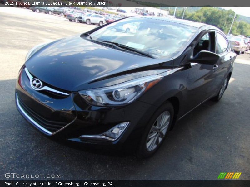 Black Diamond / Black 2015 Hyundai Elantra SE Sedan