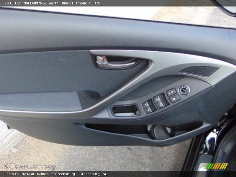 Black Diamond / Black 2015 Hyundai Elantra SE Sedan