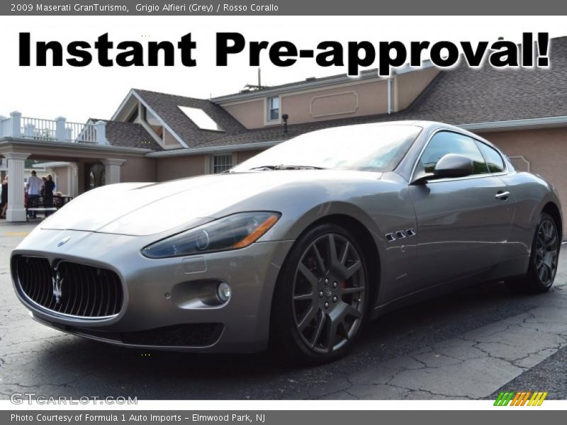 Grigio Alfieri (Grey) / Rosso Corallo 2009 Maserati GranTurismo