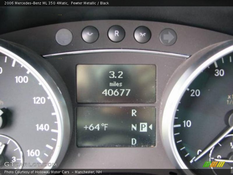 Pewter Metallic / Black 2006 Mercedes-Benz ML 350 4Matic