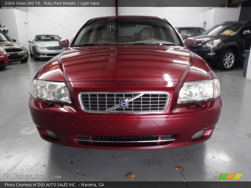 Ruby Red Metallic / Light Sand 2004 Volvo S80 T6