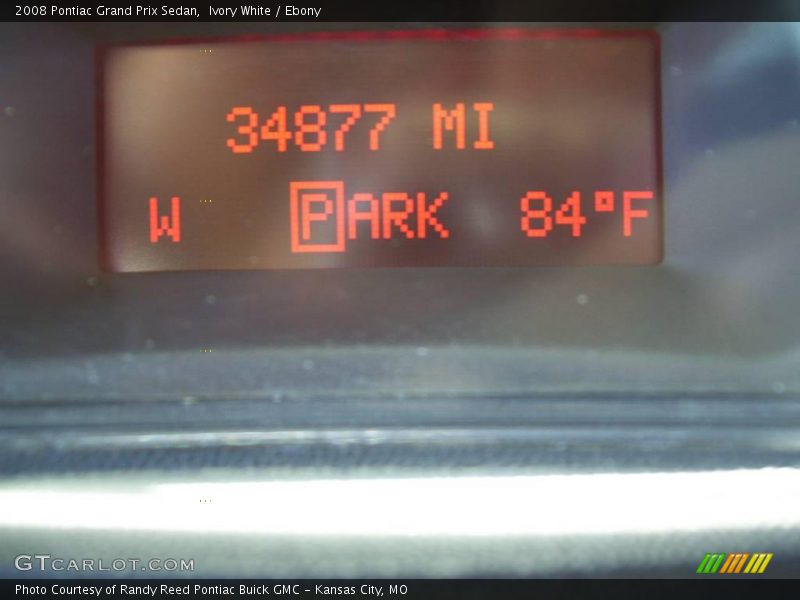 Ivory White / Ebony 2008 Pontiac Grand Prix Sedan