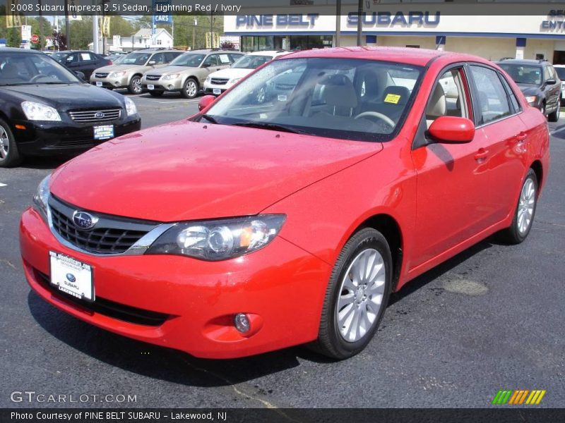 Lightning Red / Ivory 2008 Subaru Impreza 2.5i Sedan