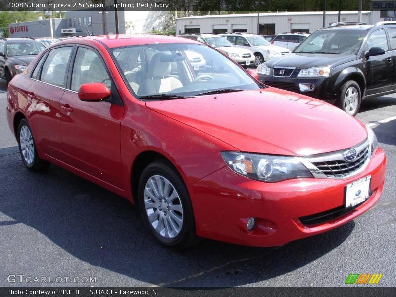 Lightning Red / Ivory 2008 Subaru Impreza 2.5i Sedan