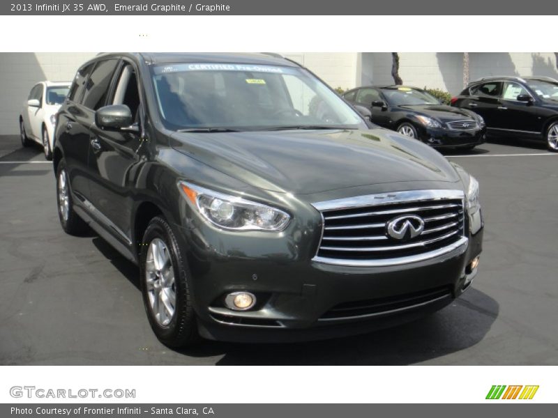 Emerald Graphite / Graphite 2013 Infiniti JX 35 AWD