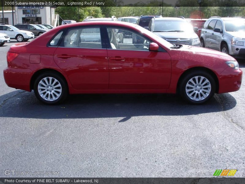 Lightning Red / Ivory 2008 Subaru Impreza 2.5i Sedan