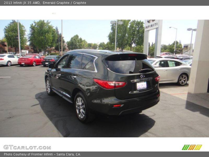 Emerald Graphite / Graphite 2013 Infiniti JX 35 AWD