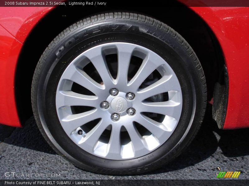Lightning Red / Ivory 2008 Subaru Impreza 2.5i Sedan