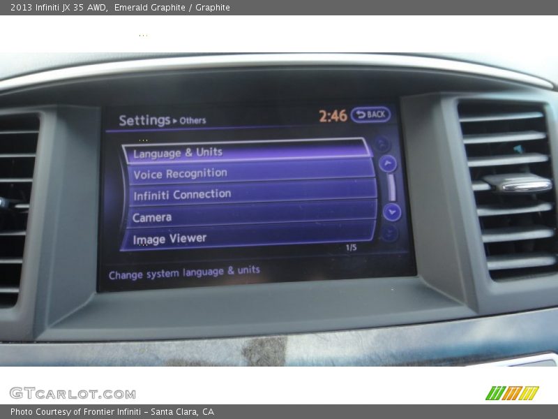 Emerald Graphite / Graphite 2013 Infiniti JX 35 AWD