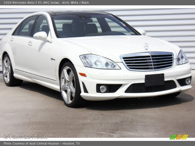 Arctic White / Black 2009 Mercedes-Benz S 63 AMG Sedan