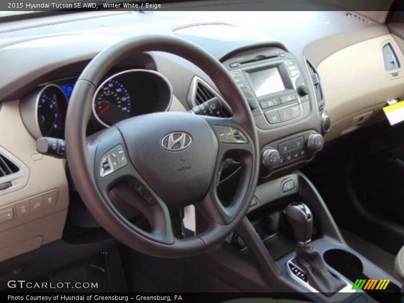 Dashboard of 2015 Tucson SE AWD
