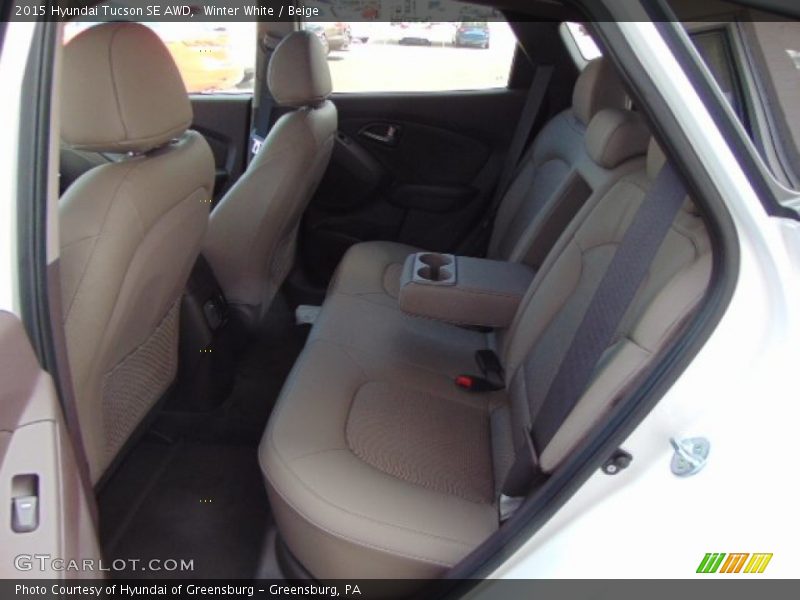 Rear Seat of 2015 Tucson SE AWD