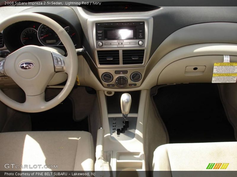 Lightning Red / Ivory 2008 Subaru Impreza 2.5i Sedan