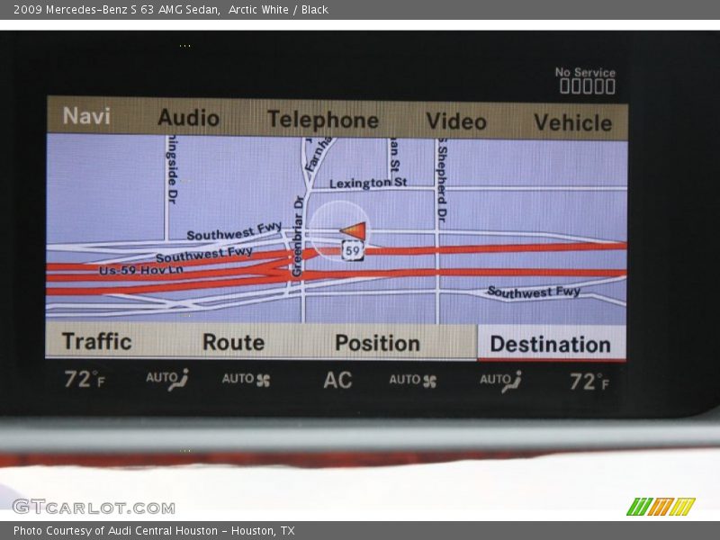 Arctic White / Black 2009 Mercedes-Benz S 63 AMG Sedan
