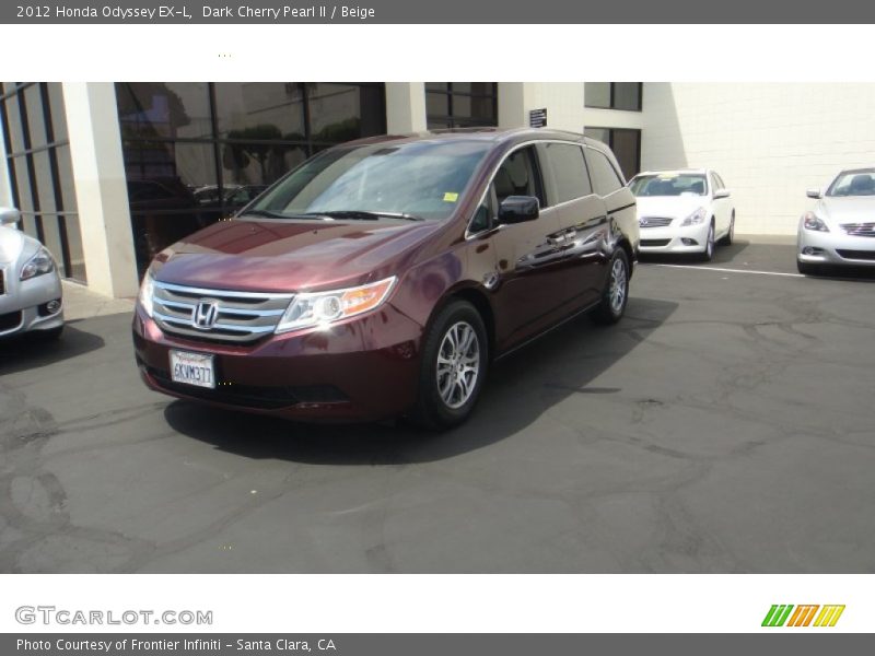 Dark Cherry Pearl II / Beige 2012 Honda Odyssey EX-L