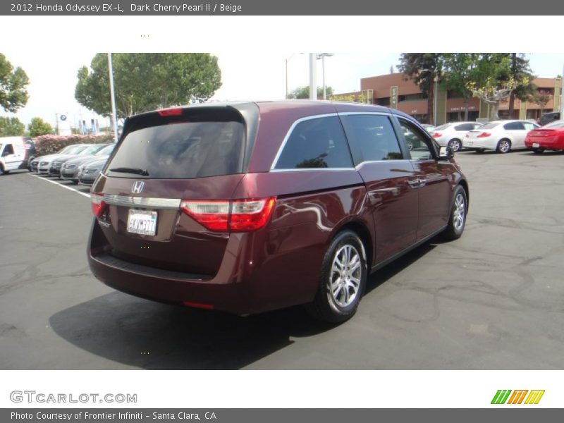 Dark Cherry Pearl II / Beige 2012 Honda Odyssey EX-L